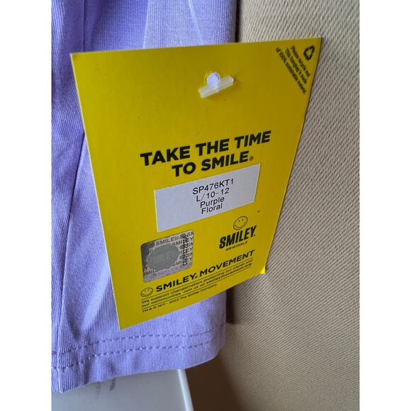 Smak Parlour Smiley Lavender Collared Crop Daisy Tee L 10-12 NWT - Picture 8 of 8